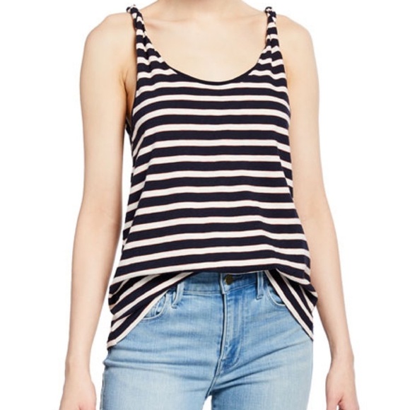 Current/Elliott The Twisted Striped Tank - Picture 1 of 12